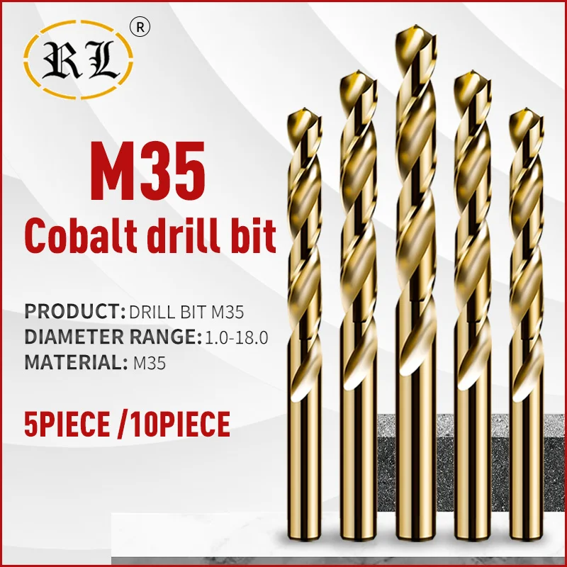 broca espiral hss m35 cobalto