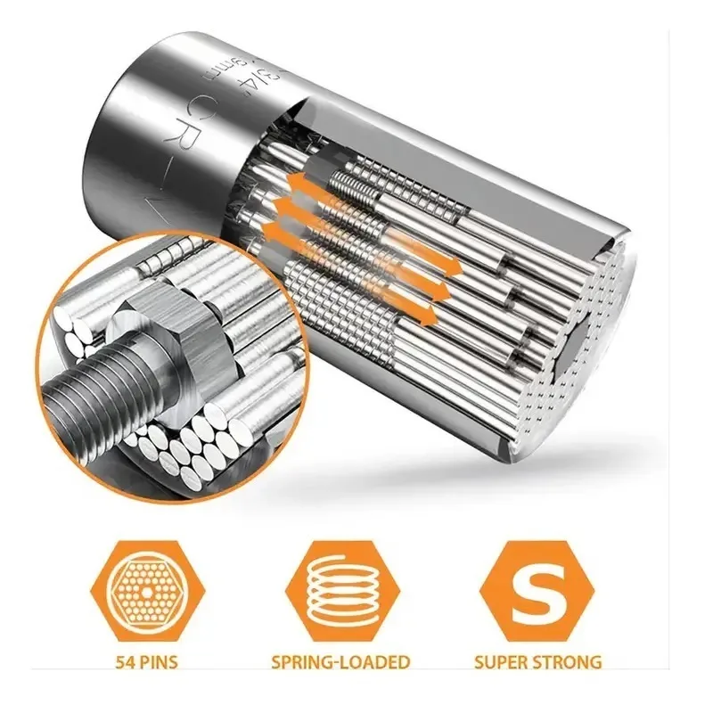 Adaptador Soquete Universal 1/4" e Chave Ângulo 105 Graus - Imagem 2