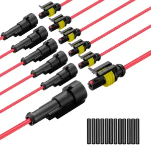 conector elétrico automotivo 1 pino 16 AWG