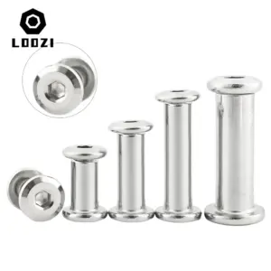 porca conectora rebite aço inox