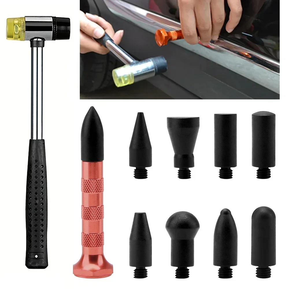 Kit Ferramentas Reparo Amassados Carro Ganchos Varetas Empurrar - Imagem 5
