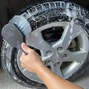 escova de limpeza de roda automotiva