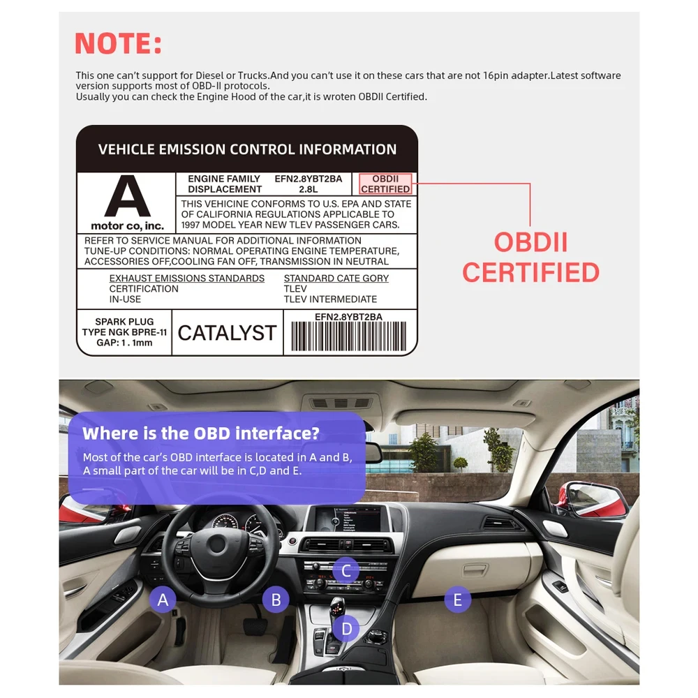 Scanner Automotivo OBD2 Bluetooth ELM327 v2.1 para Android - Imagem 4