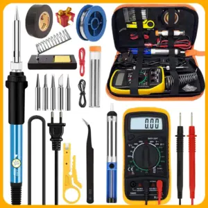 kit ferro de solda elétrico 60w