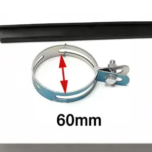 suporte escapamento moto 60mm aço inoxidável
