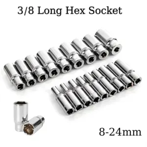 soquete hexagonal 3/8 polegadas