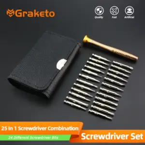 conjunto chave de fenda magnética 25 em 1