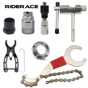 Kit Ferramentas Reparo Bicicleta Extrator Roda Livre Pedivela Corrente