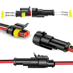 conector automotivo 2 pinos 20 awg