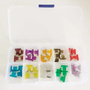 kit mini fusíveis automotivos lâmina
