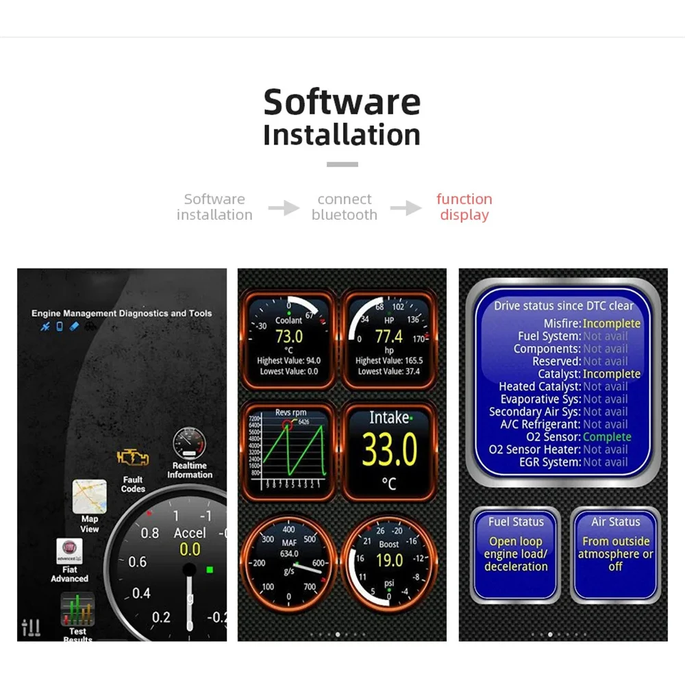 Scanner automotivo ELM327 Mini OBD2 Bluetooth v2.1 para Android - Imagem 4