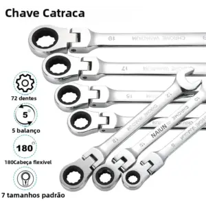 chave catraca flexível 6mm-32mm