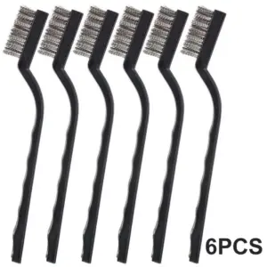 kit escova fio aço inox 17cm