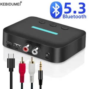 adaptador bluetooth 5.3 p2 rca usb som automotivo