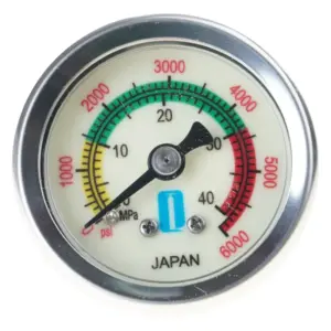 manômetro de pressão de ar 0-6000 psi