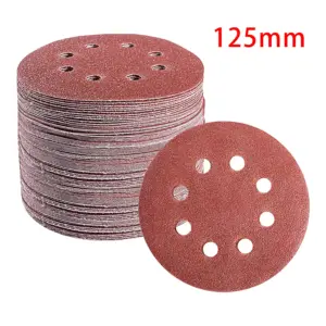 disco de lixa 125mm 8 furos