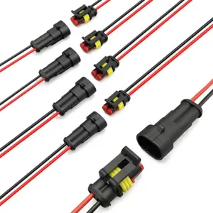 kit conector fio 2 pinos automotivo