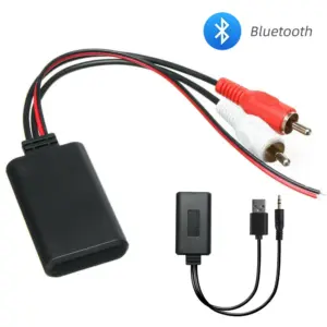 cabo adaptador bluetooth rca som automotivo