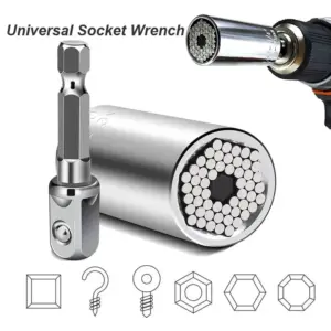 soquete universal 7-19mm adaptador furadeira