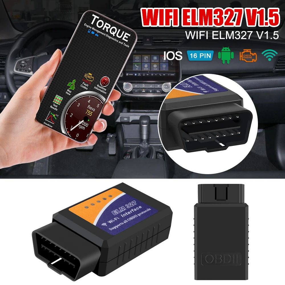scanner automotivo obd2 elm327 wifi