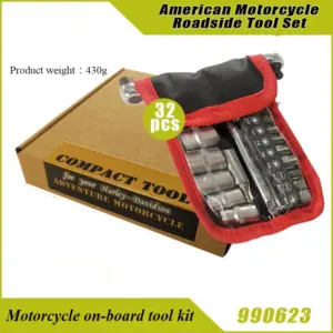 jogo ferramentas 32 peças motocicleta