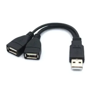 cabo usb 2.0 divisor 1 macho 2 fêmeas