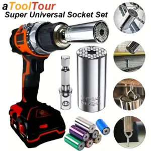soquete universal 7-19mm adaptador furadeira