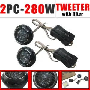 par de tweeters automotivos 280w 4 ohms