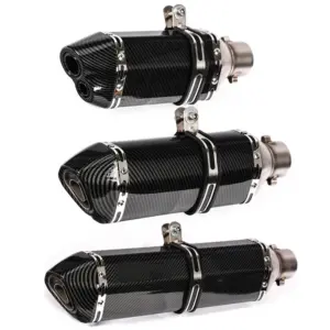 silenciador escape moto universal 51mm