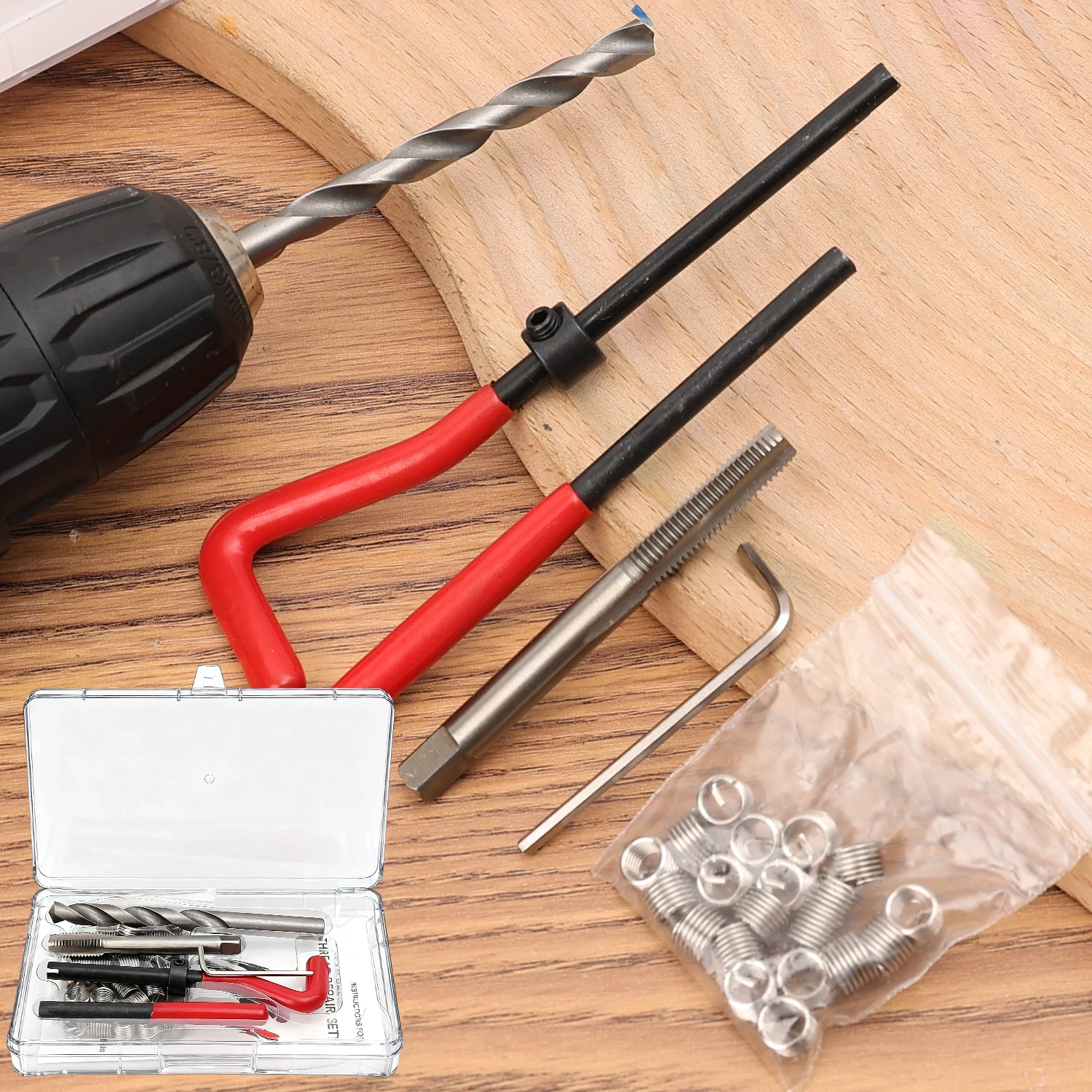 Kit Reparo de Rosca Métrica 25 Peças M5 a M12 - Imagem 6