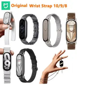 pulseira magnética couro xiaomi band