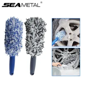 Escova de Limpeza de Roda Automotiva Seametal Pelúcia 30cm