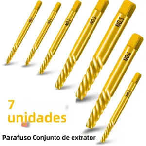 extrator de parafuso quebrado 7 peças