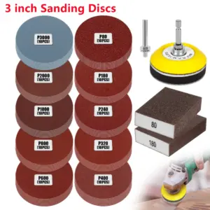 kit discos lixa 3 polegadas 75mm