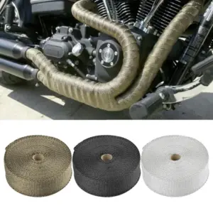 fita térmica escape moto fibra de vidro