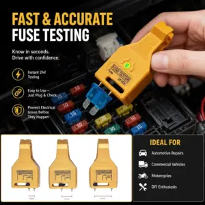 Testador e Extrator de Fusíveis Automotivos 24V