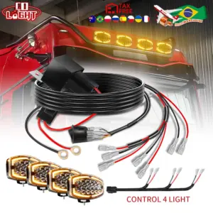 kit fiação 12v barra led