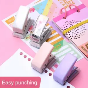 perfurador de papel mini 1 furo redondo