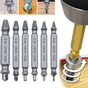extrator de parafuso danificado 5 peças