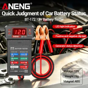 testador de bateria automotiva 12v