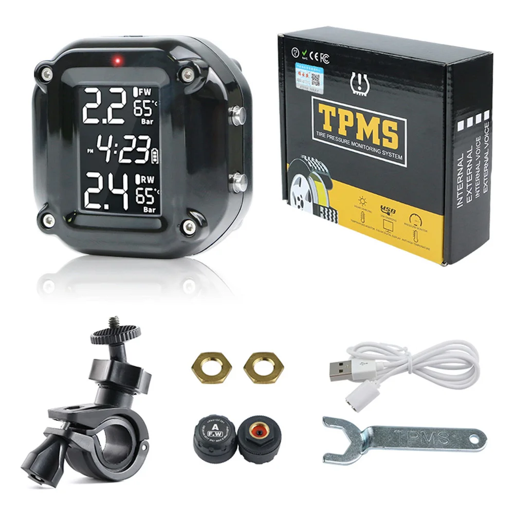sensor de pressão pneu moto tpms externo