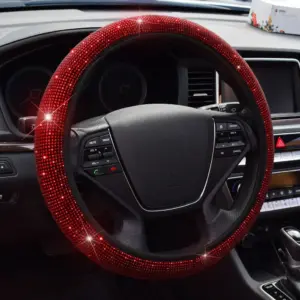 capa de volante 38cm strass
