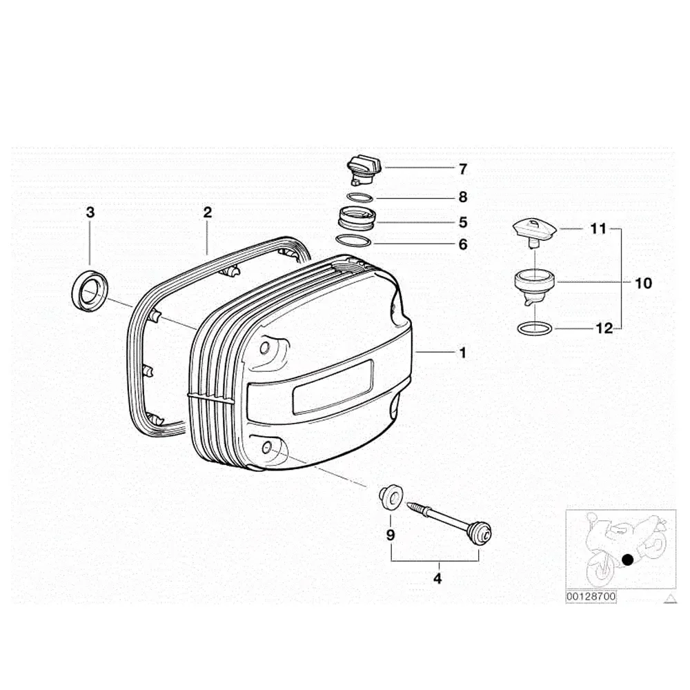 Tampa de óleo nylon para BMW R850 R1100 R1150 R1200C - Imagem 2
