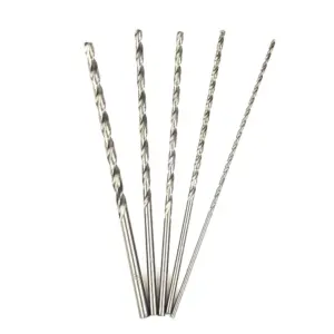 Kit 5 Brocas HSS Extra Longas 150mm para Madeira Alumínio Plástico