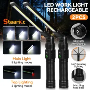 lanterna de trabalho magnética led 1500 lúmens