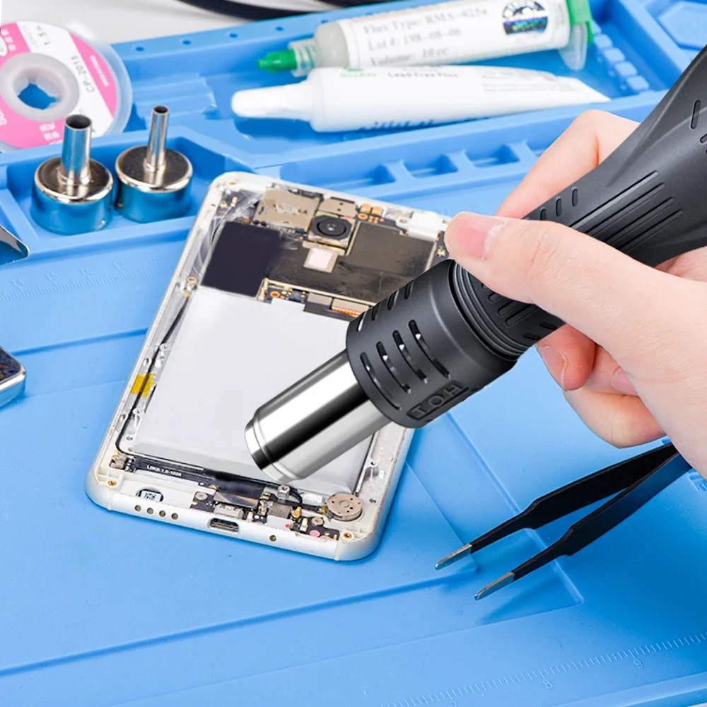 Pistola de Ar Quente para Estação de Retrabalho Saike 220V/110V - Imagem 6