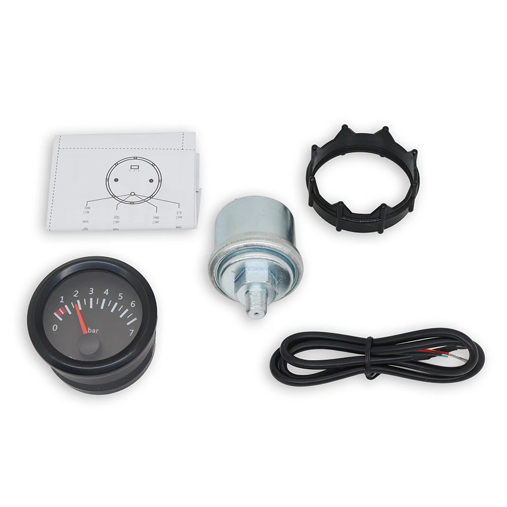 Medidor Automotivo 52mm 12V Pressão Óleo Combustível Temperatura - Imagem 4