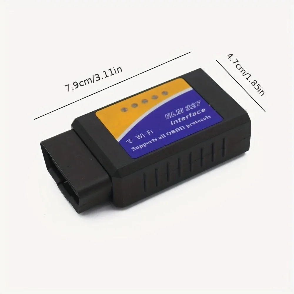 Scanner automotivo ELM327 OBD2 Wi-Fi para iOS e Android 12V - Imagem 4