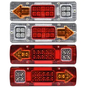 barra de luz traseira caminhão 19 leds