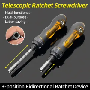 chave de fenda telescópica catraca